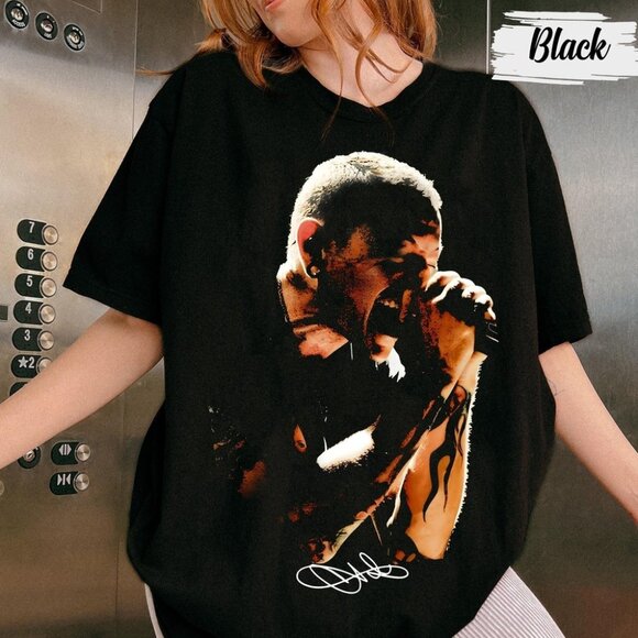 Linkin Park Chester Bennington Graphic Fan Outfit Rock Parent Streetwear T-Shirt - Picture 1 of 5